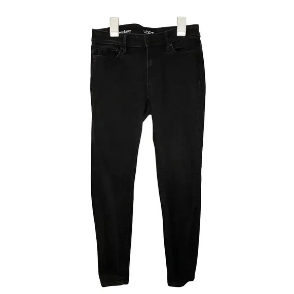 Loft Outlet Curvy Skinny black jeans Size 2 - Picture 1 of 5